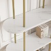71" 5 Tier Metal Collapsible Book Shelf Portable Bookcase Storage Organizer Freestanding Display Rack Tall Shelving - 4 of 4