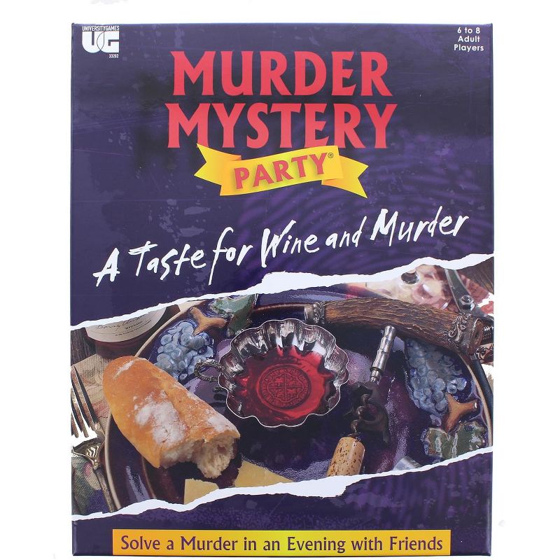 University Games Murder Mystery Adult Party Game | A Taste for Wine and Murder, 2 of 4