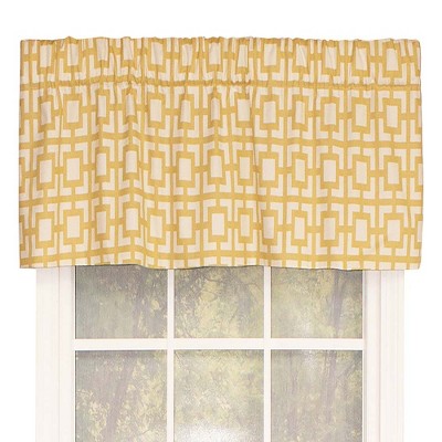 Rlf Home Gigi Tailored Window Treatment Premium Quality Valance Saffron ...