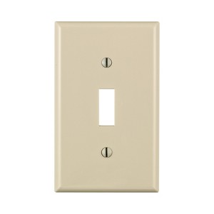 Leviton Light Almond 1 gang Nylon Toggle Wall Plate 1 pk - 1 of 1