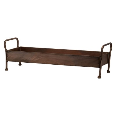 Copper Metal Caddy with Handles - Foreside Home & Garden