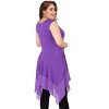 Plus Size Solid Sleeveless Tunic Tops for Women - 3 of 4