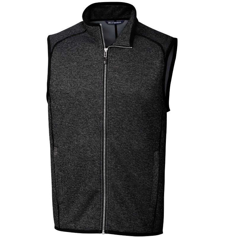 Cutter & Buck Mainsail Sweater-Knit Mens Big and Tall Full Zip Vest, 1 of 3