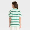 Girls' Oversized Short Sleeve Striped T-Shirt - art class™ - 2 of 3