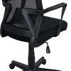 GlasFlength Task and Office Chairs High Back Ergonomic Chair with Adjustable Lumbar Support for Home Office, Black, 23.2"*25"*40.16" - 2 of 4