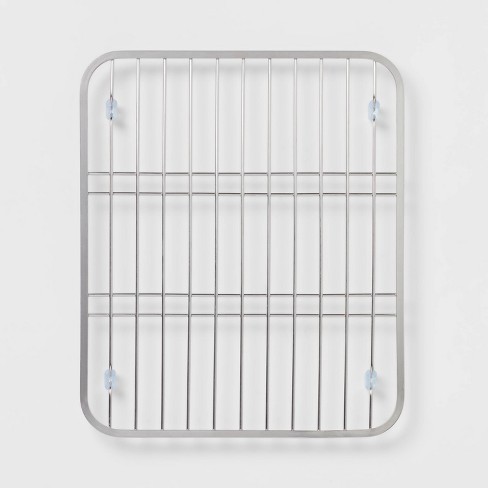 Small Steel Dish Drainer Brushed Nickel - Brightroom™ : Target