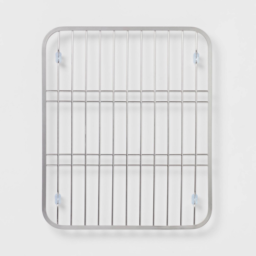 12.5"x 10.5" Wire Sink Mat Silver - Brightroom™