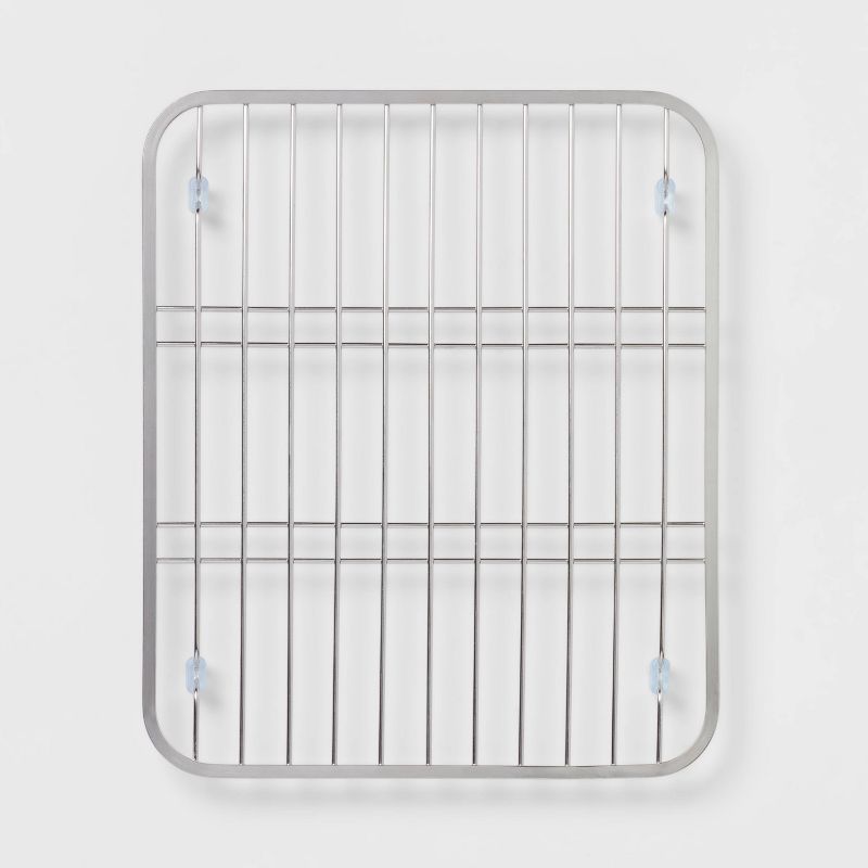 12.5&#34;x 10.5&#34; Wire Sink Mat Silver - Brightroom&#8482;, 1 of 5