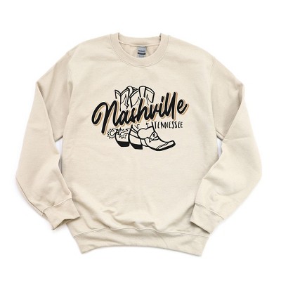 Simply Sage Market Women's Graphic Sweatshirt Nashville Tennessee Boots