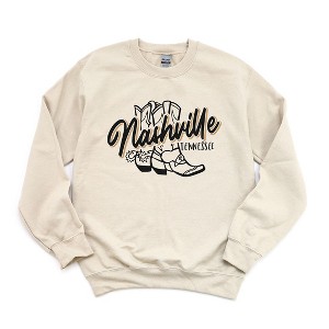 Simply Sage Market Women's Graphic Sweatshirt Nashville Tennessee Boots - 1 of 2