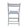 NicBex Wood Folding Chairs Set of 4,Dining Chairs with Slatted Seat for Dining Room,Living Room,Balcony,Space Saving,White - 4 of 4