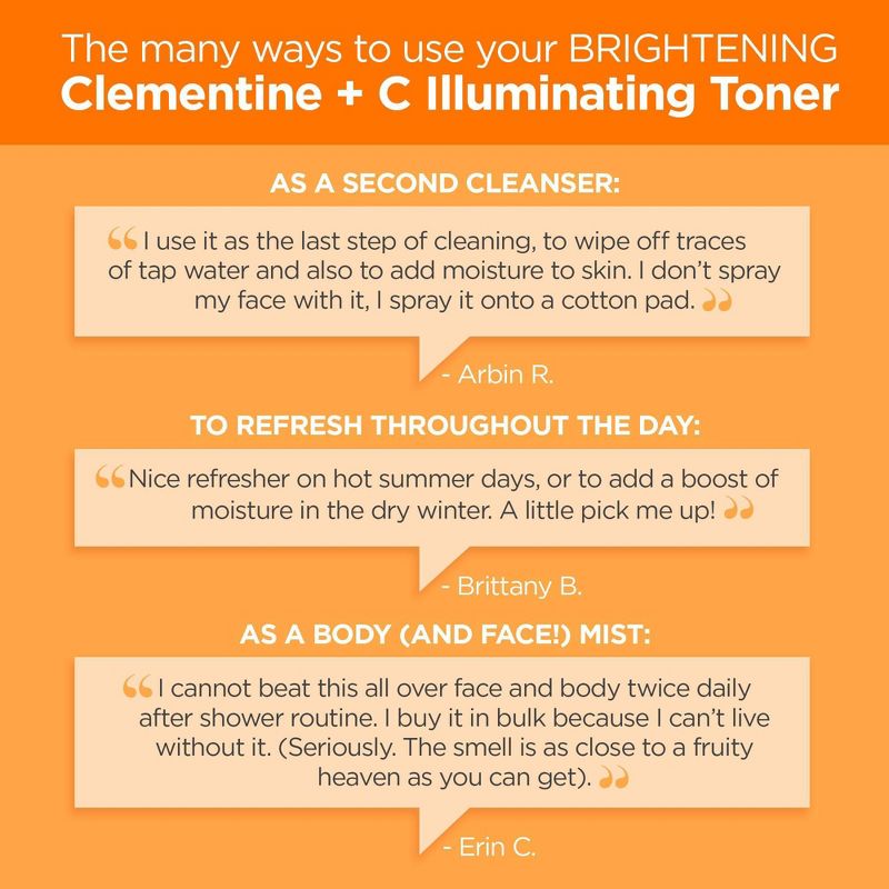 Andalou Naturals Clementine and Vitamin C Illuminating Toner - 6 fl oz, 6 of 8