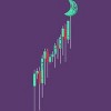 Men's Design By Humans Crypto Trading Hodl Vintage Stock Chart To The Moon By MiuMiuShop T-Shirt - 2 of 3