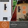 VAXCEL Chiasso Aluminum Cylinder Outdoor Wall Light Lantern Clear Glass, Deep Bronze, 20 inch - 3 of 4