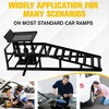 2 Pack Hydraulic Car Ramps 6T (12,000 lbs), Low-Profile Lift Ramps for Oil Changes, Truck and Trailer Garage, Home Garage, Vehicle Repair - 2 of 4