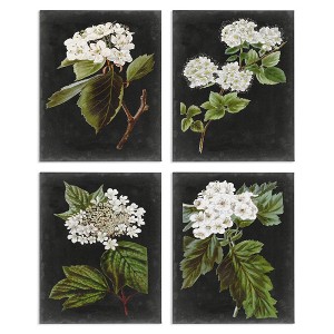 Stupell Industries Charming Cottage Florals over Charcoal Grey 4pc Canvas Set - 1 of 4