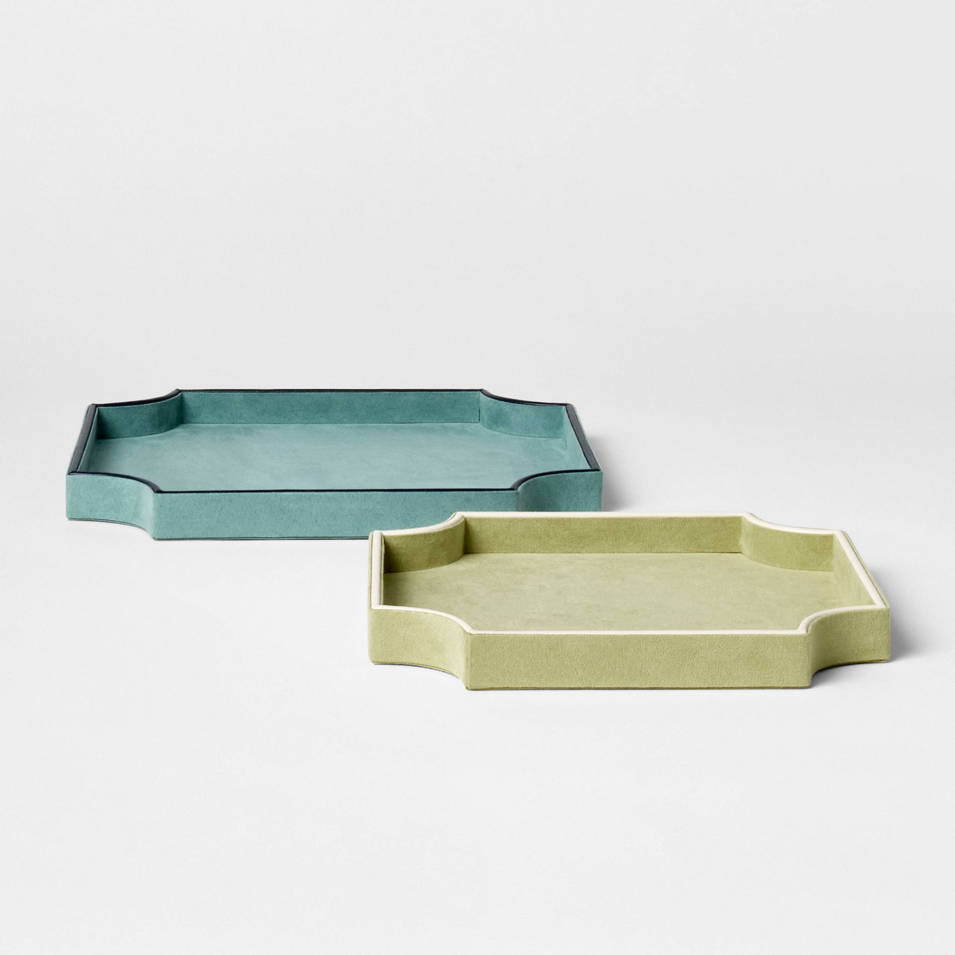 Set of 2 Faux Suede Trays - Threshold™ designed with Studio McGee