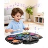 Kids Roll-Up Electronic Drum Set with Dual Pedals, LED Lights & Built-In Speakers - 2 of 4