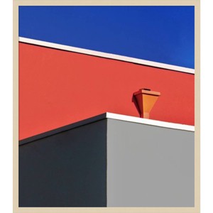 29"x33" Urban Texture Downtown LA by Arnon Orbach Wood Framed Wall Art Print Brown - Amanti Art - 1 of 4