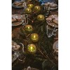 Attop Glass Tealight Candle Holders Set of 12, Cute Votive Candle Holder for Table Centerpieces (2.2'' x 1.4'', Green) - 4 of 4