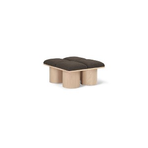 Meridian Furniture,Pavilion Boucle Fabric Bench - 1 of 4