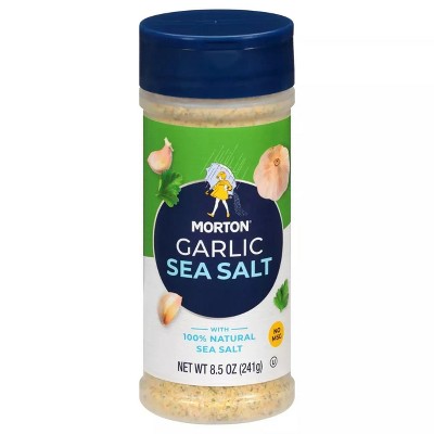 Mortons Garlic Sea Salt - 12 pack, 8.5 oz