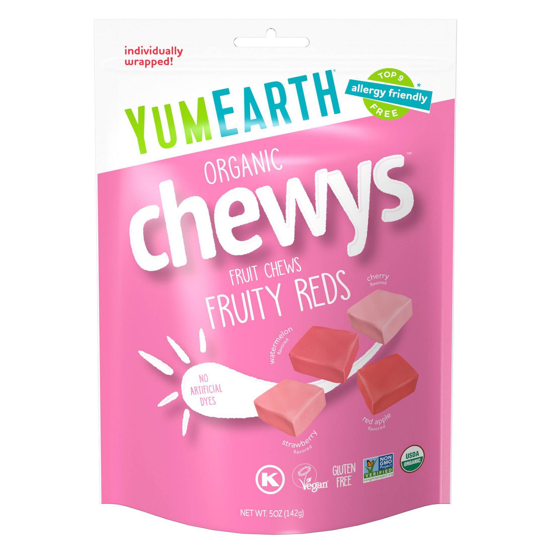 YumEarth Chewy Fruity Candy Reds - 5oz