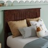 AFI Furnishings Nantucket Twin Solid Wood Panel Headboard with Attachable Charger, Walnut - 4 of 4