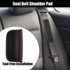 Unique Bargains Universal Faux Leather Car Seat Belt Shoulder Pad 9.45"x2.56" 2 Pcs - 2 of 4