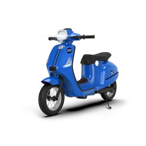 Jojoka 24V Electric Moped Scooter 350W Ride on Motorcycle For Big Kids w/ Rear Brake,Twist Grip Throttle & LED Light,Max 14MPH - 1 of 4