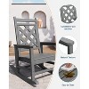 Outdoor Adirondack Rocking Chair, All Weather Fire Pit Chair,Outdoor Lounger Rocking Fire Pit Chair for Patio, Garden, Backyard, Lawn Deck - 4 of 4