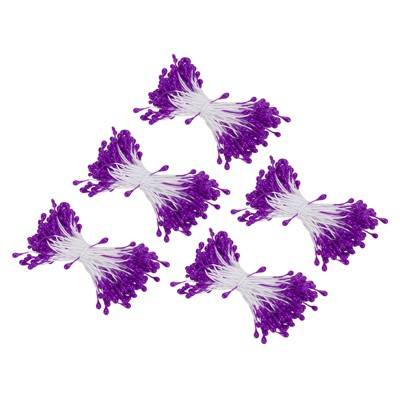 Unique Bargains Handmade Flexible Durable Artificial Flower Stamen 3mm 750 Pcs