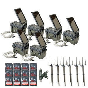 Stealth Cam Trail Camera Mount Stick with Solar  Auxiliary Power Pack 32GB Memory Cards and Card Reader (6 Pack) - 1 of 4