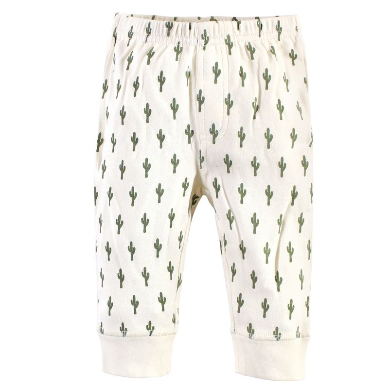 Touched by Nature Baby and Toddler Boy Organic Cotton Pants 4pk, Cactus, 4 of 8