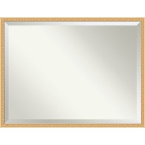 Amanti Art Bethany Beveled Wood Framed Bathroom Vanity Wall Mirror - 1 of 4