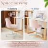 Karl Home | Task Chair Office Desk Chair Make Up Chair With Wheels - 4 of 4