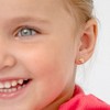 Girls' Glimmering Clear CZ Unicorn Screw Back 14k Gold Earrings - In Season Jewelry - 3 of 4