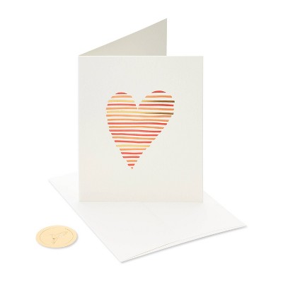 Letterpress Heart Card - PAPYRUS