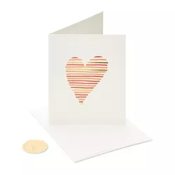 Letterpress Heart Card - PAPYRUS