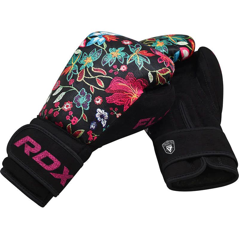 RDX Sports Floral Boxing Sparring Gloves - Premium Quality Gloves for Professional/Amateur Boxers, Training, Sparring, Heavy Bag Work, Kickboxing, 2 of 8