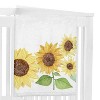 Sweet Jojo Designs Girl Baby Milestone Blanket Sunflower Yellow Green and White - 2 of 4