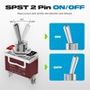 Itopfox Waterproof Toggle Switch, HeavyDuty ON/Off 2Pin SPST with Waterproof Cap and Terminals for Auto Car Boats - 2Pack - 3 of 4