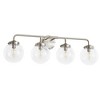 POWLIG Modern Vanity Light Fixture - Bathroom Mirror Lighting with Clear  Glass Globe Shades - 2 of 4