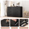 Dresser for Bedroom with 6 Drawers, Modern Closet Dressers Chest of Drawers with Metal Handle, Wooden Dresser Organizer - 4 of 4