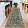 Nasitip Bohemian Flowers Stripes Area Rug Non-Slip Washable for Living Room，Bedroom，Entryway - 3 of 4