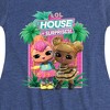 Girls' - Lol Surprise! - Lol Hos Palm Trees Fit & Flair Cap Sleeve Dress - 2 of 3
