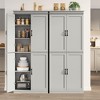 Pantry Cabinet,70" Tall Kitchen Pantry Cabinets with 2 Doors and 3 Adjustable Shelves, Freestanding Cupboard, Modern Storage Cabinet - 3 of 4