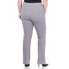 Rekucci Plus Size Comfort Knit Bootcut Leg Pants for Curvy Women with Tummy Control - 3 of 4