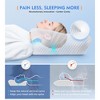 Itopfox Osteo Cervical Pillow for Neck Pain Relief, Hollow Design Odorless Memory Foam Pillows with Cooling Case, Orthopedic Bed Pillow for Sleeping - 2 of 4