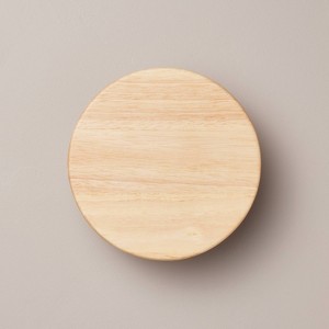 Round Footed Wood Serving Stand - Hearth & Hand™ with Magnolia - 1 of 4